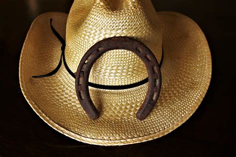 Cowboy Hat And Horseshoe Free Stock Photo - Public Domain Pictures