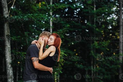 beautiful couple on the background of forest 11446337 Stock Photo at Vecteezy