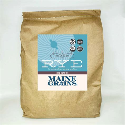 25 lbs. Organic Rye Berries - Maine Grains