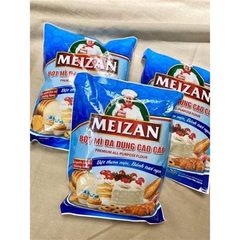 Bột mì đa dụng Meizan 500g ⚡ GIÁ TỐT NHẤT ⚡ 500g bột đa dụng dùng để chế biến các loại bánh mì ...