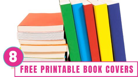 Printable Book Covers (8 FREE Options) - Freebie Finding Mom