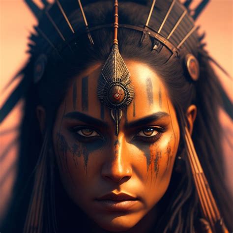 Native American Warrior Face Paint