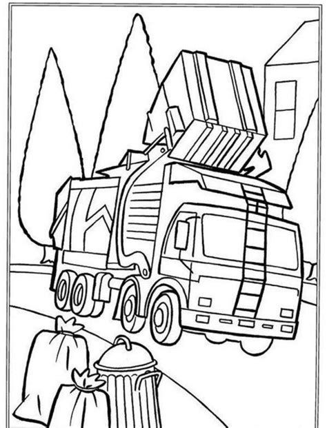 Garbage Truck Coloring Pages - Coloring Home