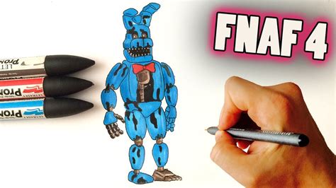 NIGHTMARE BONNIE FNAF HOW TO DRAW | Fnaf, Bonnie, Drawings