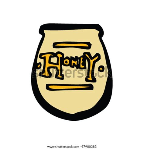 Honey Pot Drawing Stock Vector (Royalty Free) 47900383