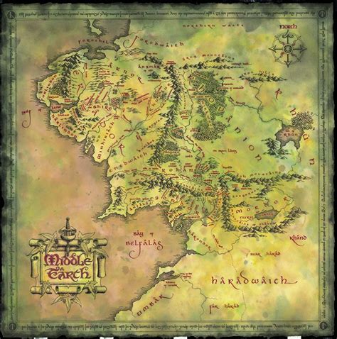 Middle Earth map wallpaper #map lord of the rings middle earth John ...