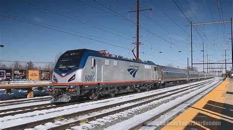 Amtrak Northeast Regional Train No. 171 w/ ACS-64 No. 600 first revenue ...