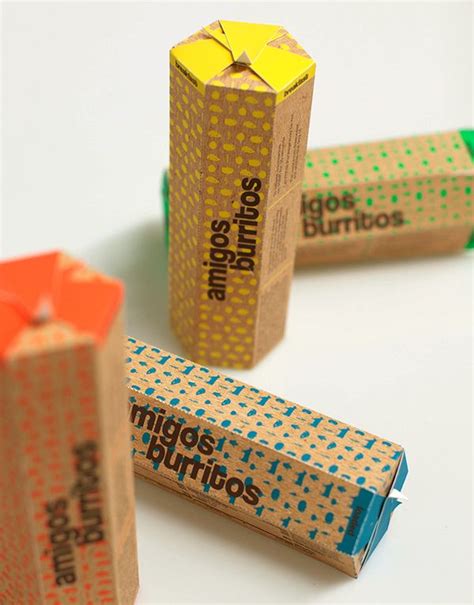 Amigos Burritos Packaging on Behance in 2021 | Burritos, Packaging, Shawarma