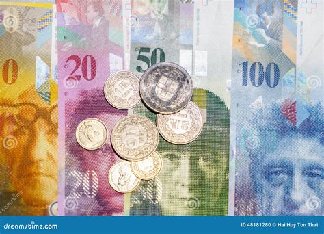 Swiss money stock photo. Image of commerce, change, account - 48181280