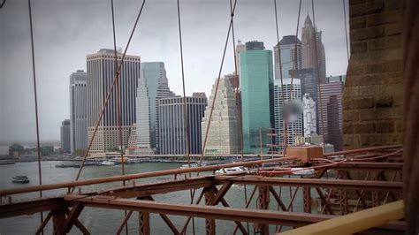 Statue of Liberty from Brooklyn bridge - YouTube