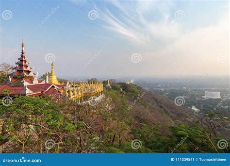 View from the Mandalay Hill Stock Image - Image of golden, nature: 111339541