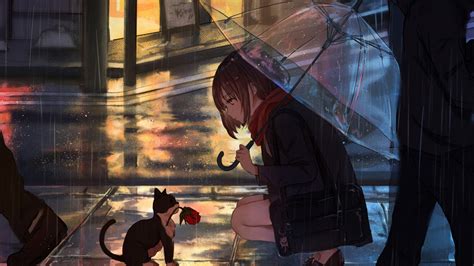 21 Anime Rain Wallpapers - Wallpaperboat