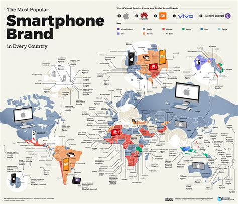 The Most Popular Brand In Every Country, Mapped - Vivid Maps