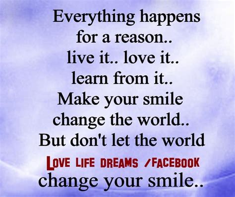 Love Life Dreams: Everything happens for a reason..