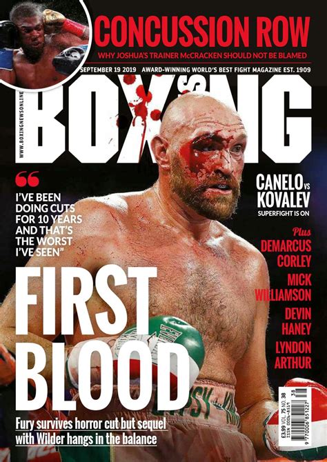 Boxing News-September 19, 2019 Magazine - Get your Digital Subscription