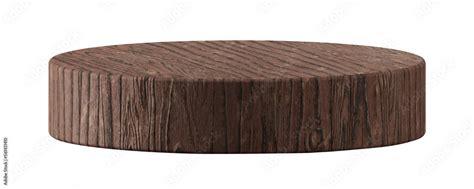 Empty brown wood podium 3d png transparent background of blank ...