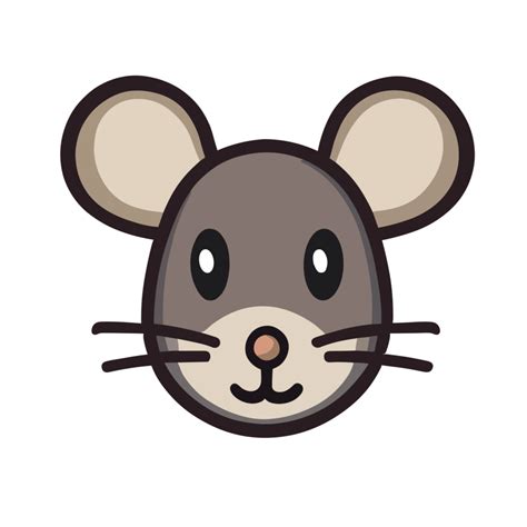 Mouse face icon clipart transparent background 24044217 PNG