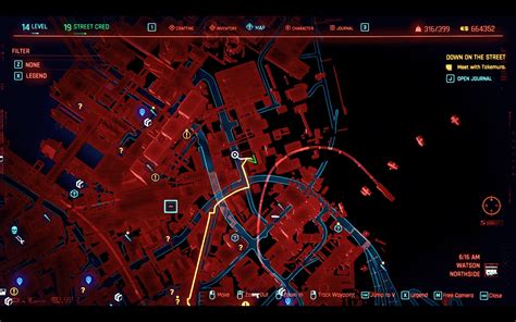 Cyberpunk 2077 Legendary Items Map