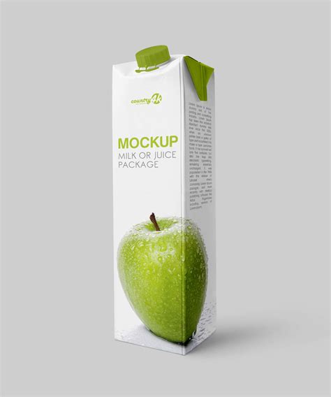 Free Carton Juice Mockup (PSD)