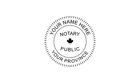 Notary Public Rubber Stamp