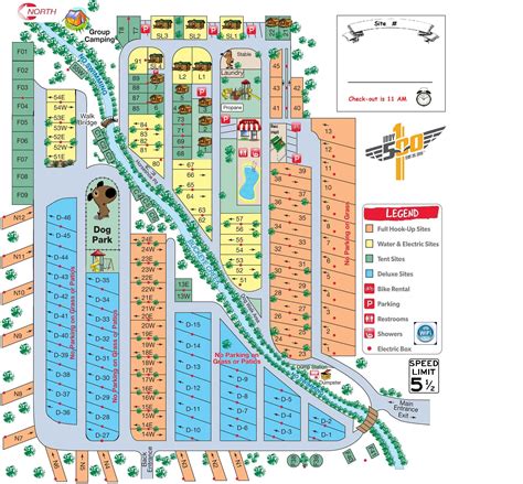 Indiana State Parks Camping Map