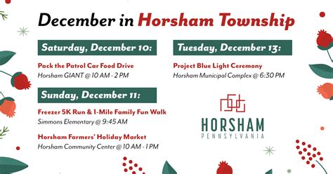 December in Horsham Township - News Story