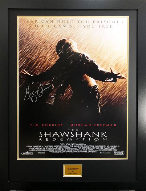 The Shawshank Redemption Morgan Freeman Signed Movie Poster – The Frame Lab