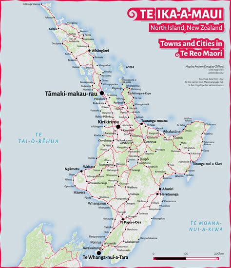 North Island New Zealand Map - Vector U S Map