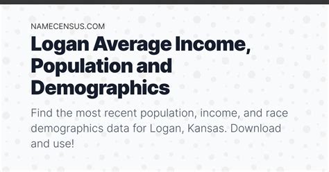 Logan Demographics 2023 (Income, Population)