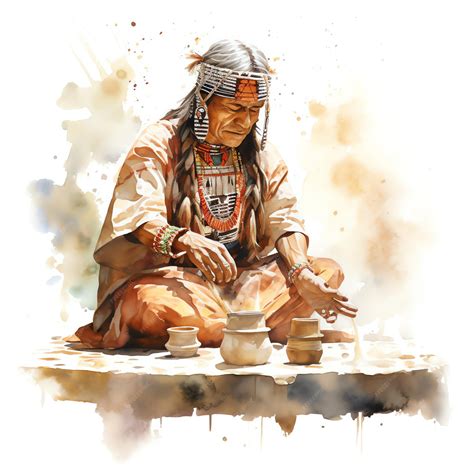 Premium AI Image | Maya priest or shaman performing a ritual or ...