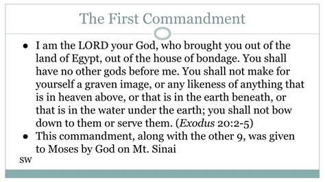 PPT - The First Commandment PowerPoint Presentation, free download - ID ...