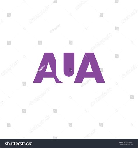 Aua Logo Vector Graphic Branding Letter Stock Vector (Royalty Free ...