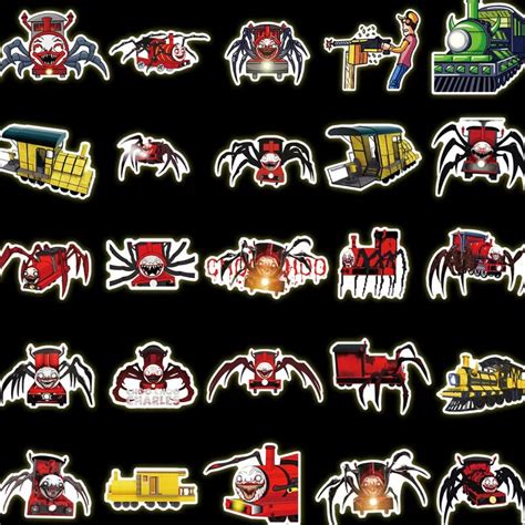 50 Pcs Choo-choo Charles Stickers for Game Notebook Decoration - Etsy