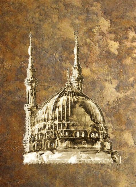 Medina Mosque Masjid Nabawi - Islamic Wall Art Digital by Yusuf Ramzad | Saatchi Art