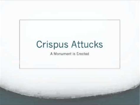 Crispus Attucks A Monument is Erected - YouTube