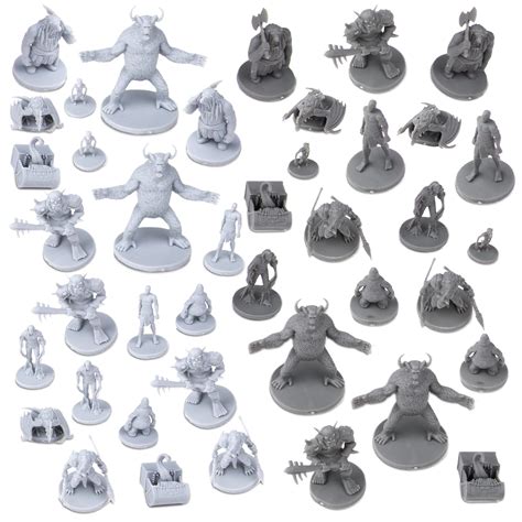 Buy Path Gaming 40 Miniature Monsters Fantasy op RPG Figures for ...