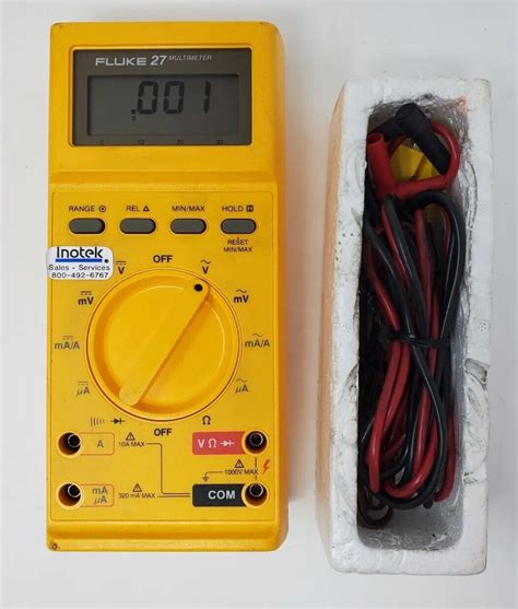 Fluke 27 Digital Multimeter With Oem Leads And Original Manual | eBay