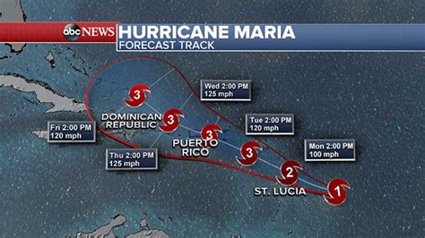 Maria, following Irma's path, is now a Category 1 hurricane - ABC7 Chicago