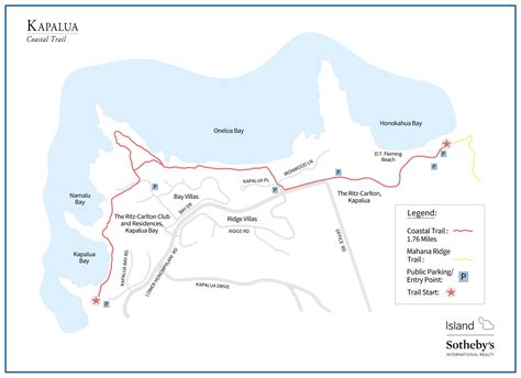 Kapalua Hiking Trail Map