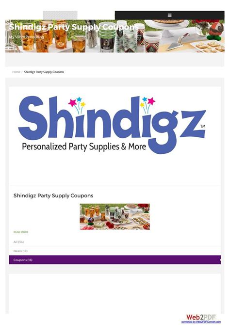 Shindigz Catalog in 2020 | Party supplies, Discount party supplies ...