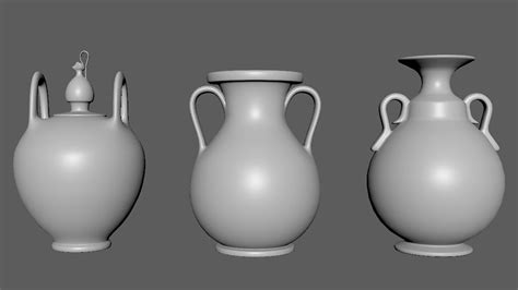 10 Ancient Greek Pottery/vases BASE MESH - Etsy