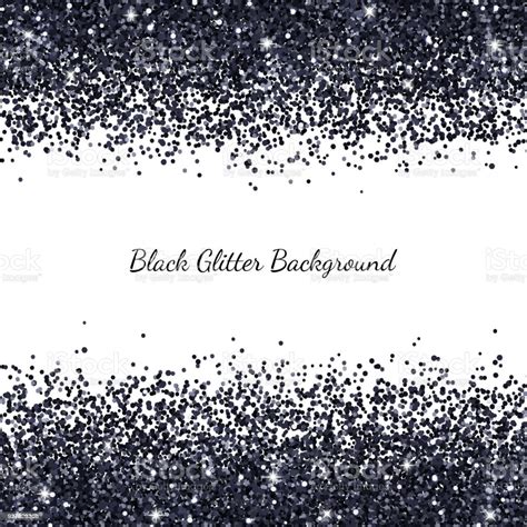 Black And White Glitter Background Vector Stock Illustration - Download Image Now - Abstract ...