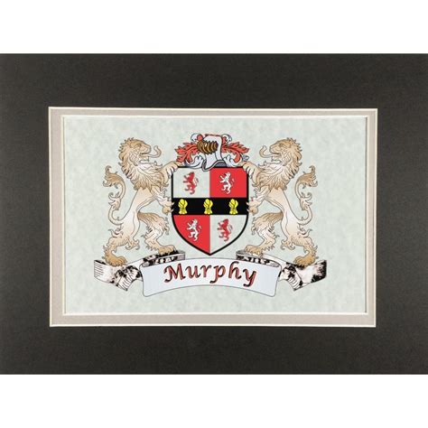 Sexton Family Crest Matted Print Gifts Family Crests at Irish on Grand