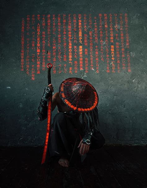 750x1334px | free download | HD wallpaper: samurai, cyber, warrior, symbols, Japan, sword ...