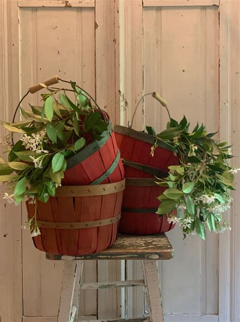 Vintage Old Farm Apple Picking Baskets | Etsy