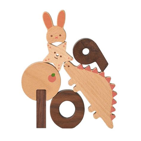 Oioiooi Wooden Numbers Block Set | Acorn Toy Shop