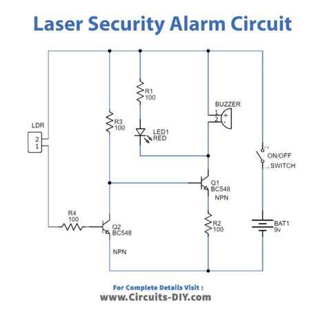 Laser Security Alarm Circuit