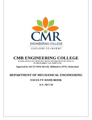 CMR ENGINEERING COLLEGE Doc Template | pdfFiller