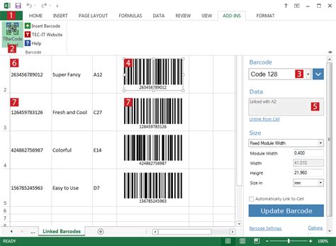 Smart Excel Barcode Inventory Template Tornado Diagram