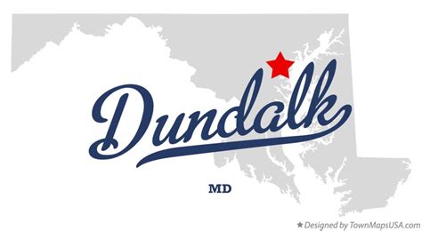 Map of Dundalk, MD, Maryland